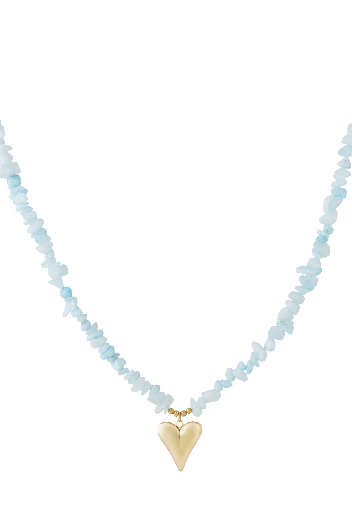 Kralenketting met hartbedel