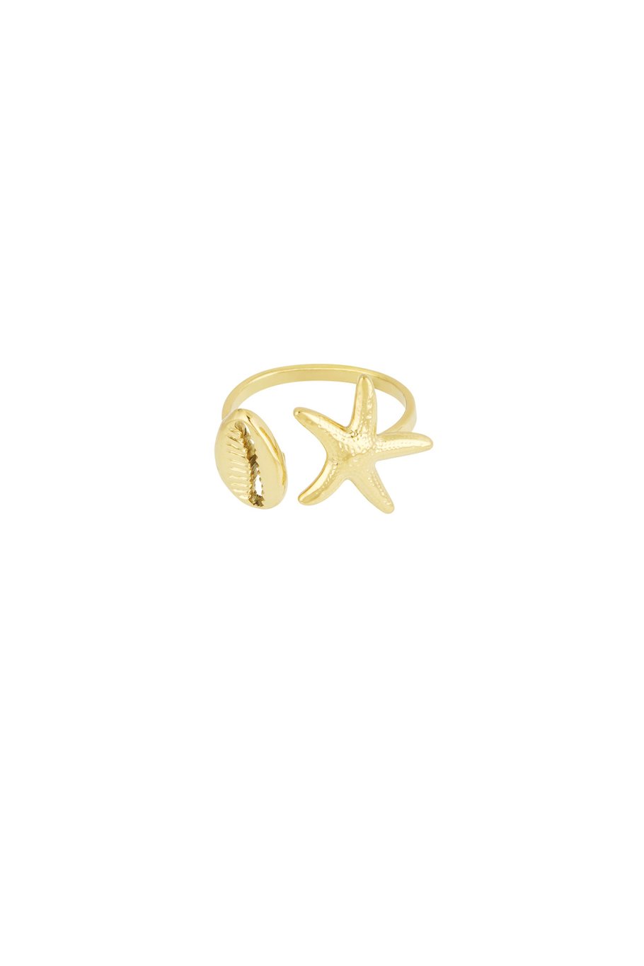 Shell & starfish ring