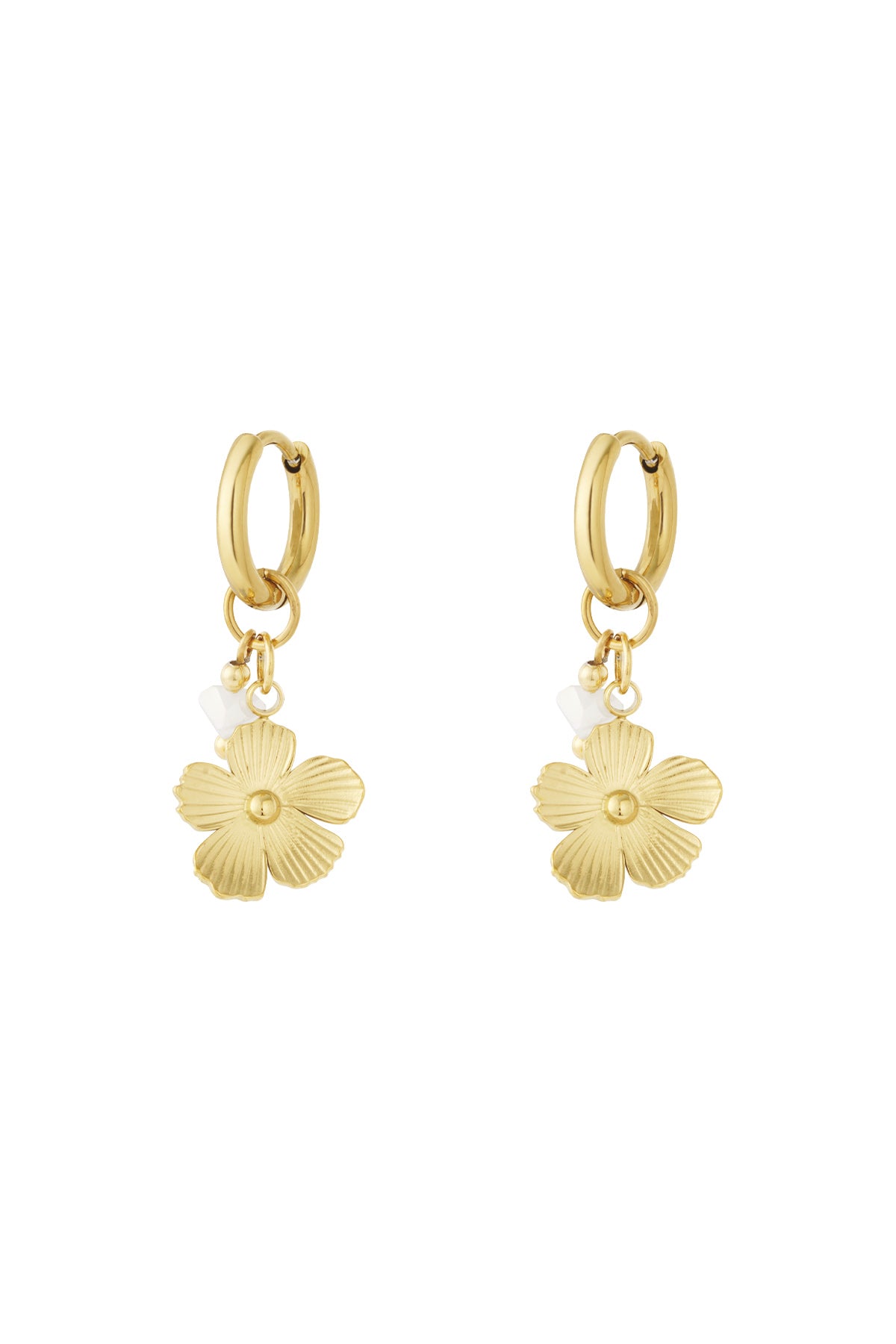 Double heart statement earrings