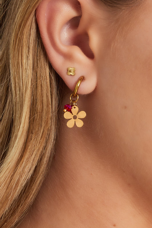Mini flower stud earrings