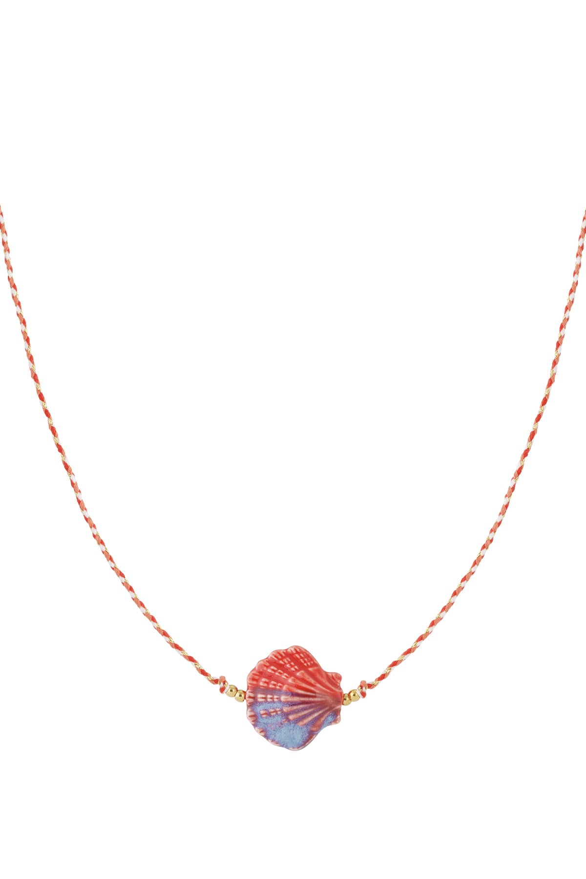 Shell necklace with cord
