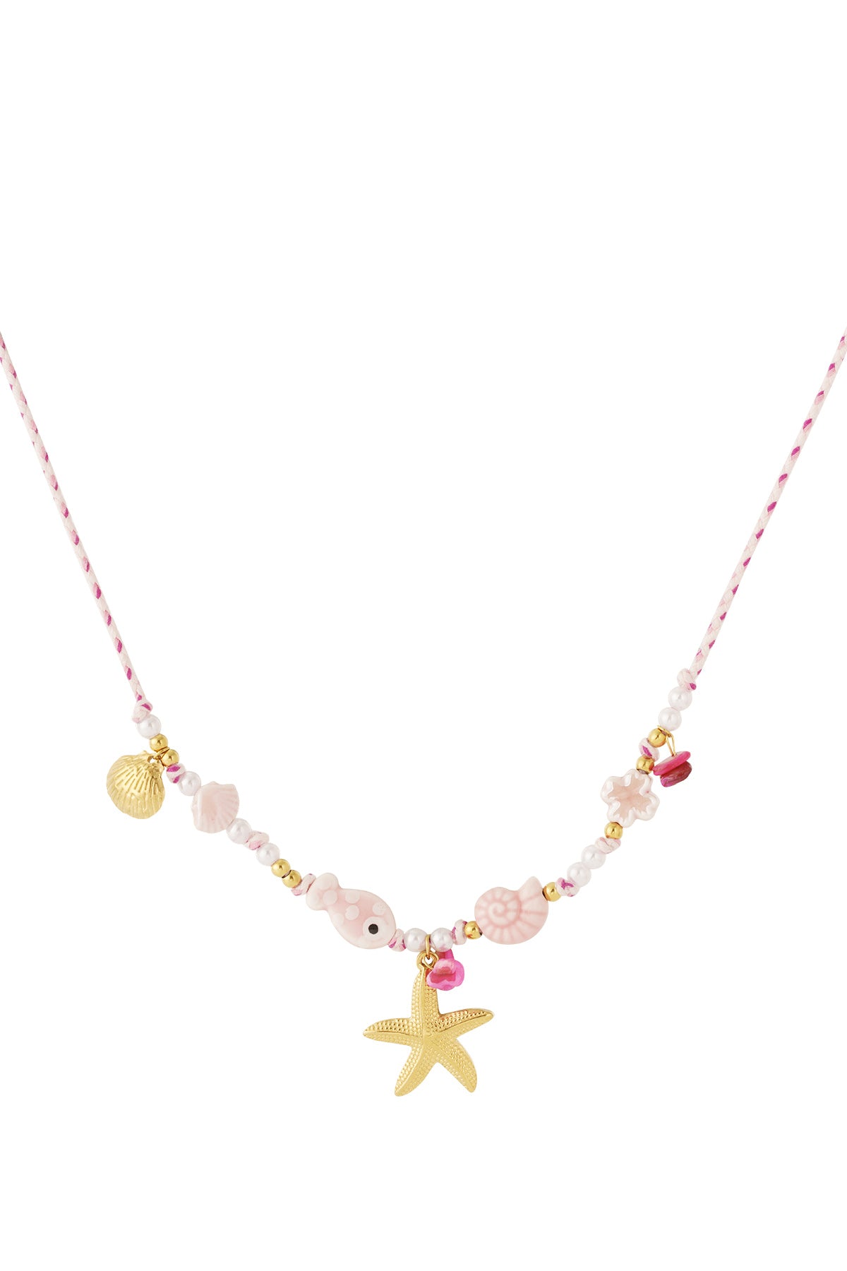 Necklace with shells and starfish