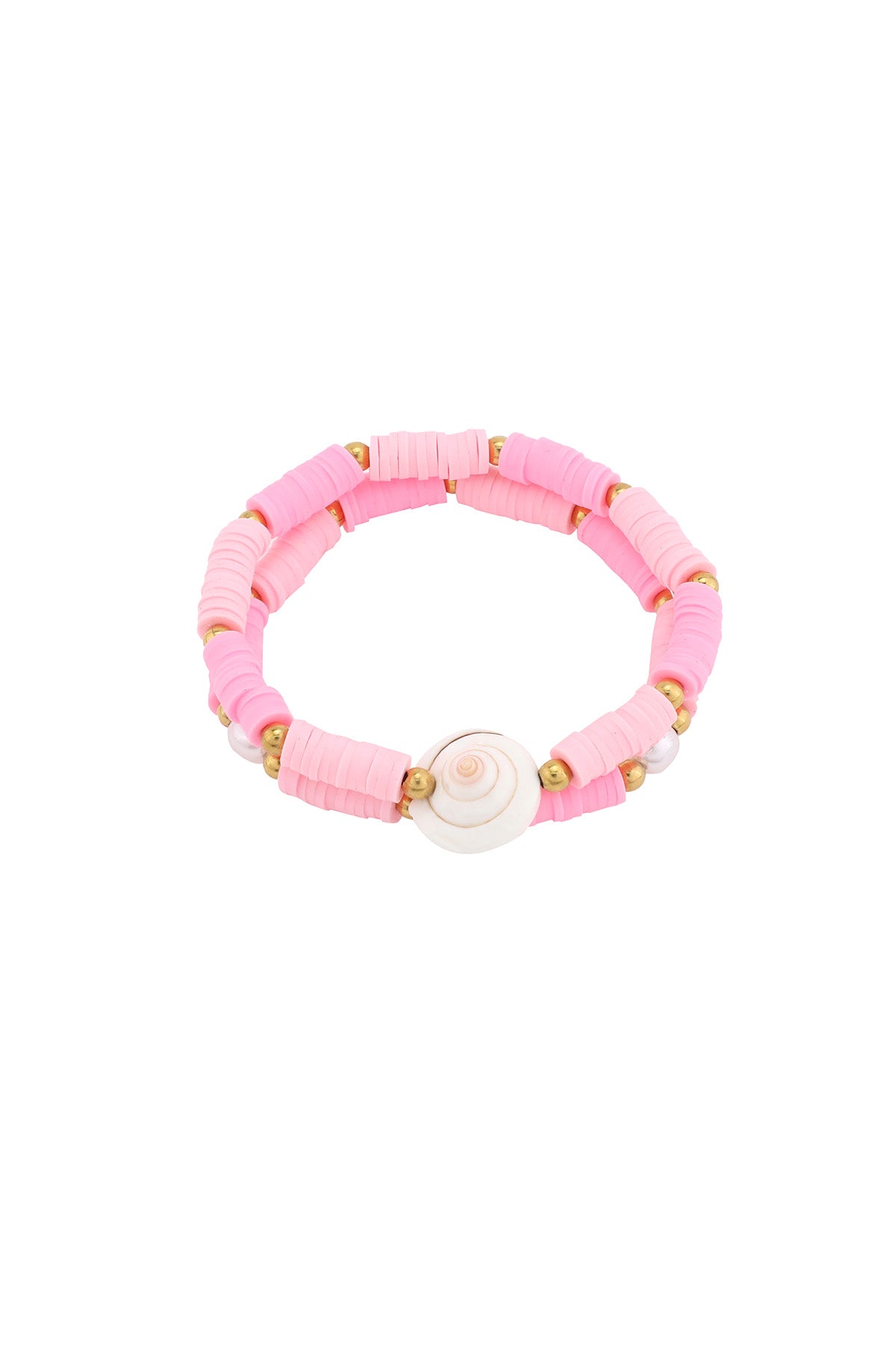 Color pop shell bracelet with real sea vibes