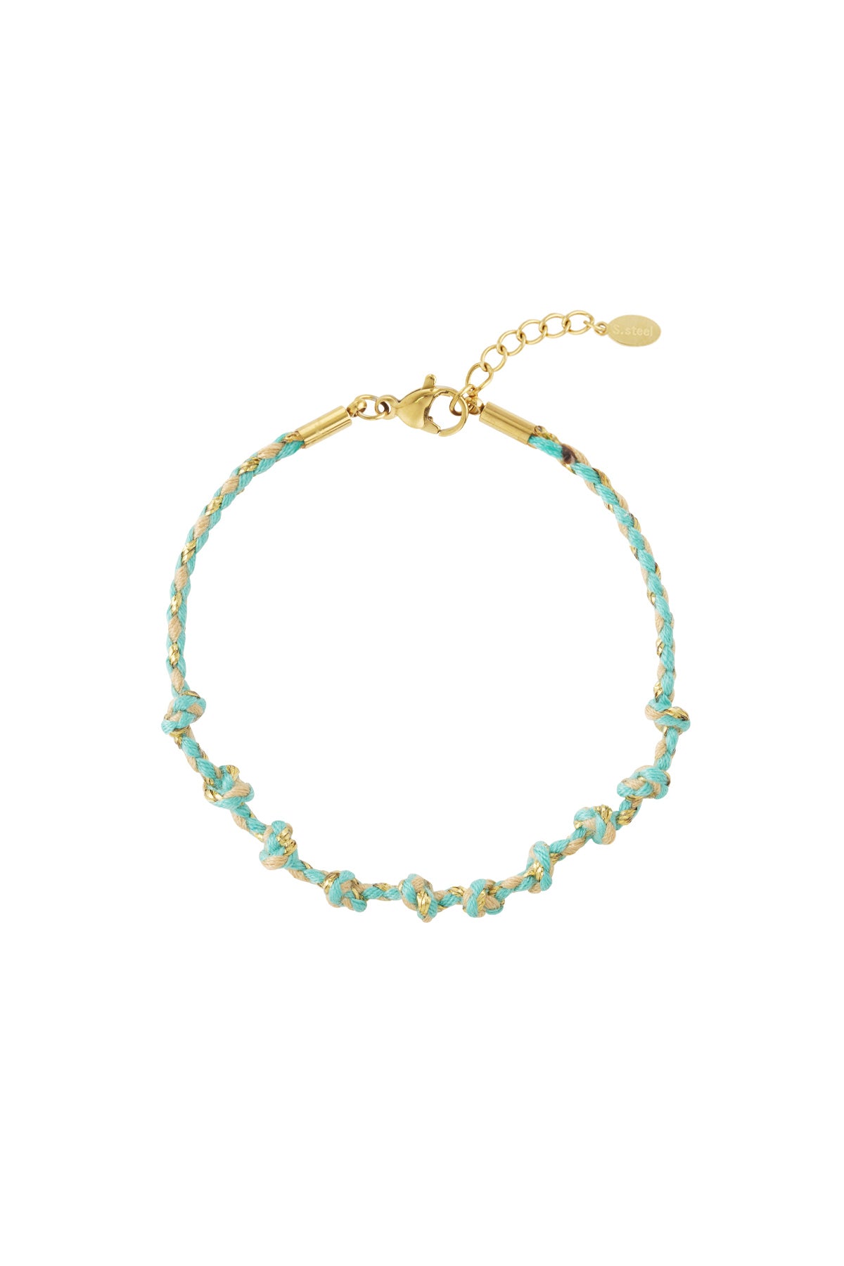 Gevlochten armband met zomerse vibe