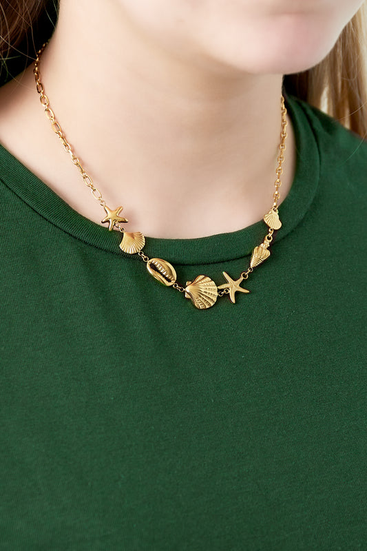 Ketting met strandbedels