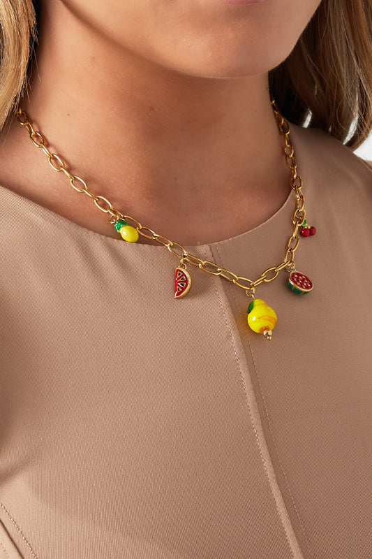 Tutti frutti necklace