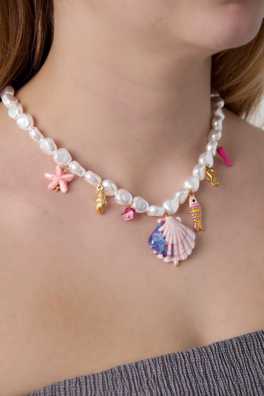 Parelketting met kleurrijke bedels (kopie)
