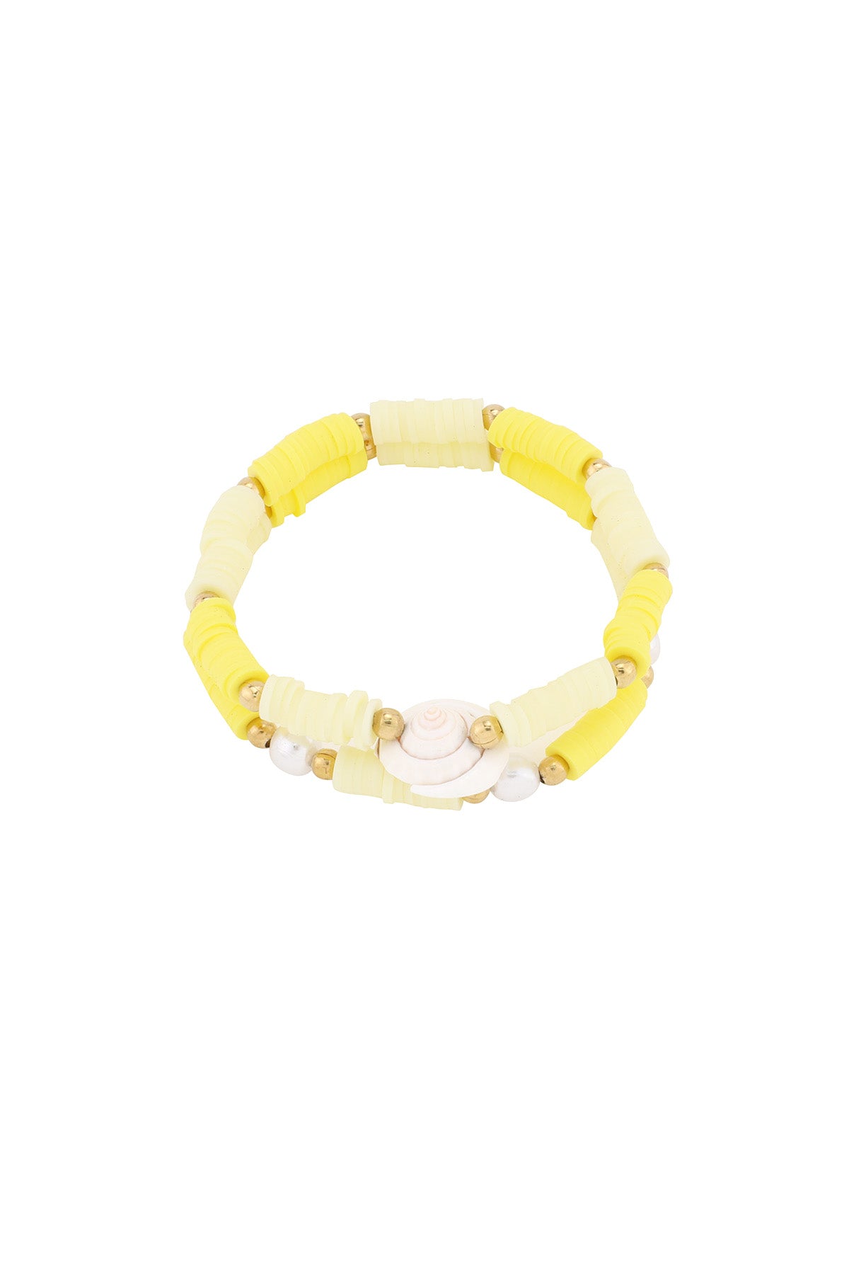 Color pop shell bracelet with real sea vibes
