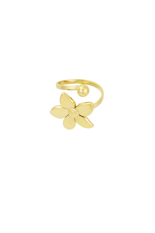 Bloem &amp; stippen ring