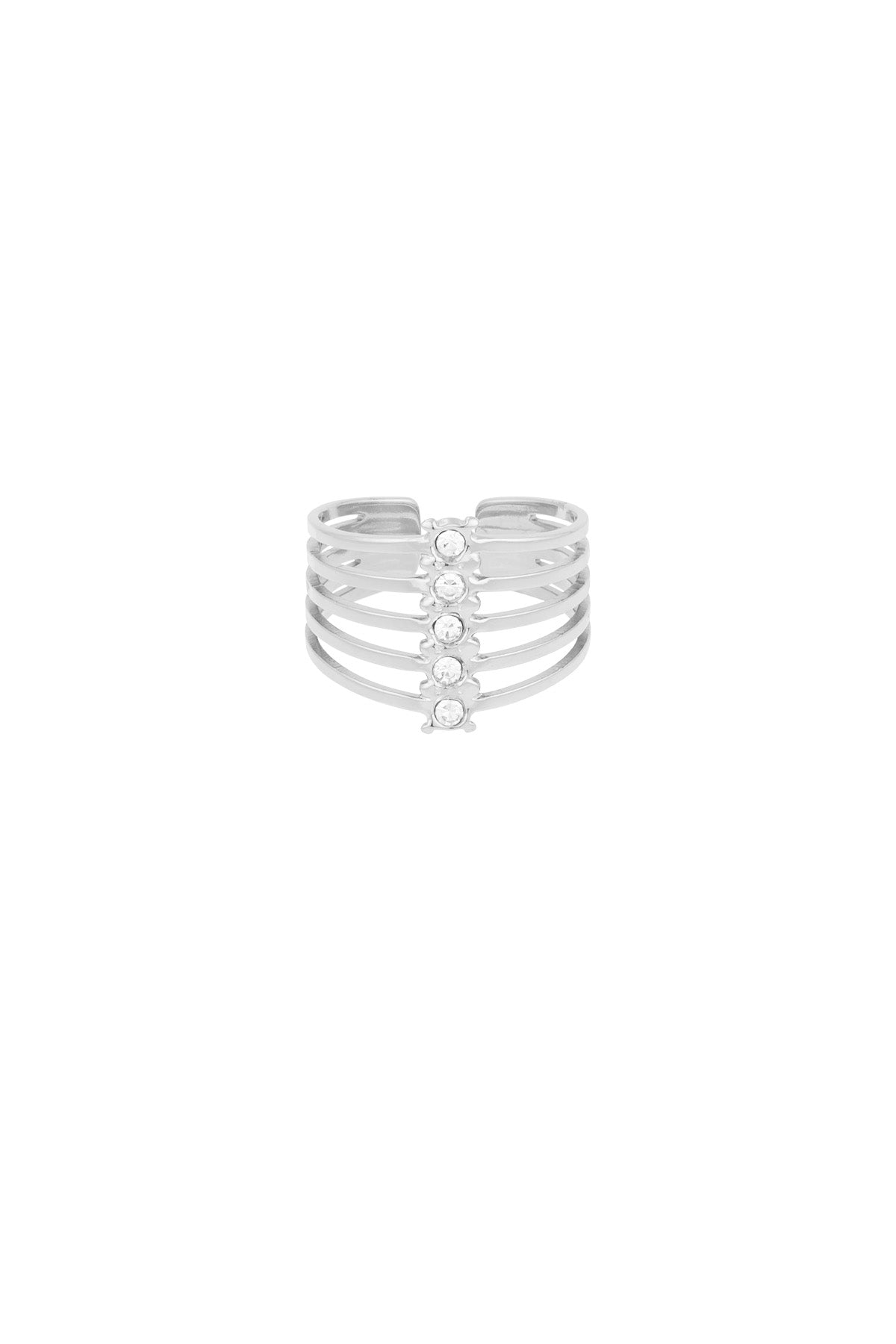 Stacked sparkle ring