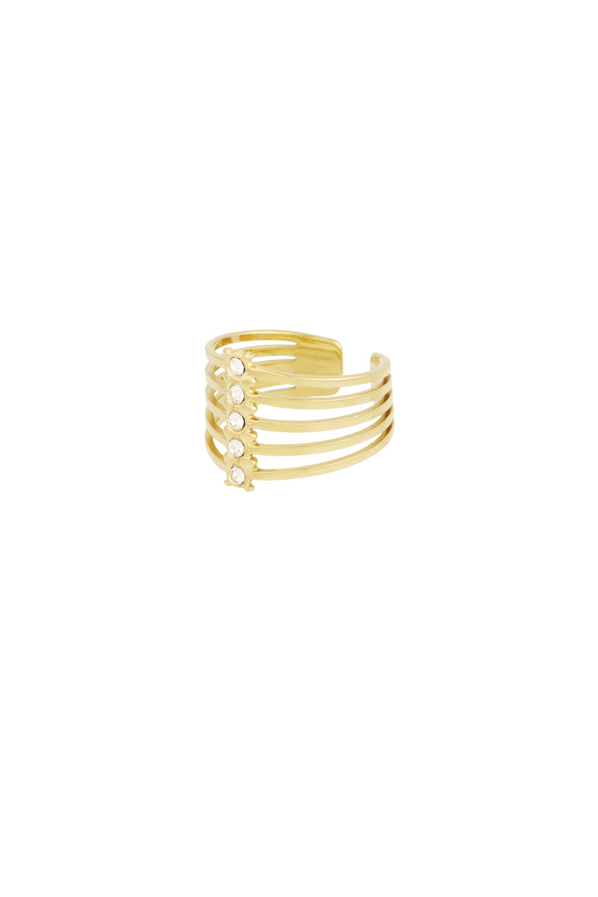 Stacked sparkle ring