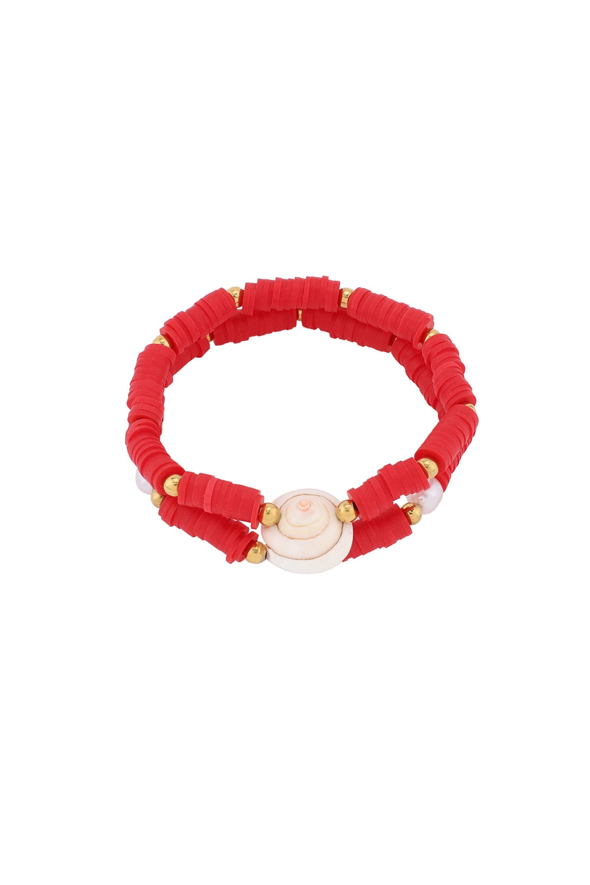 Color pop shell bracelet with real sea vibes