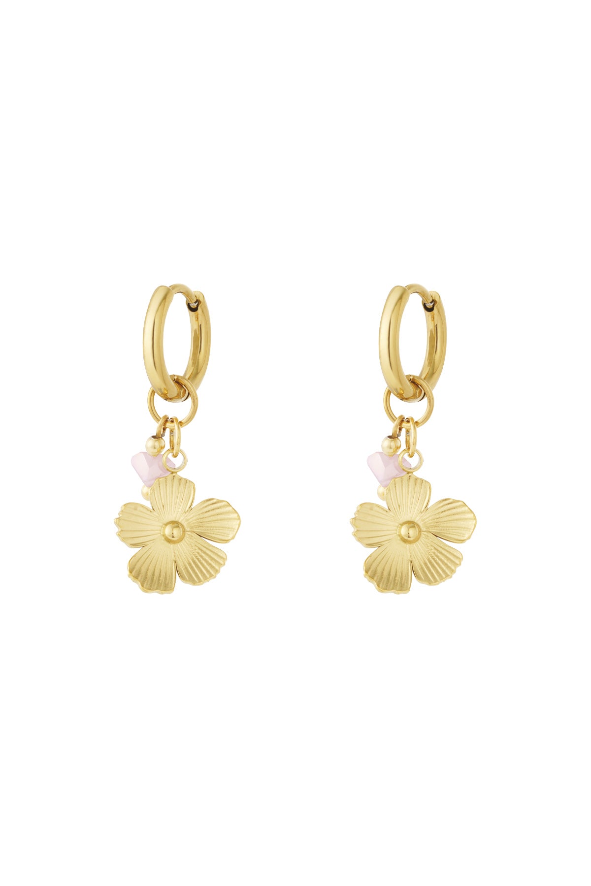 Double heart statement earrings