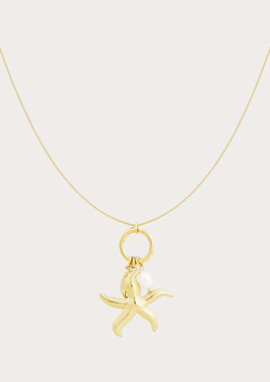 Necklace with starfish charm