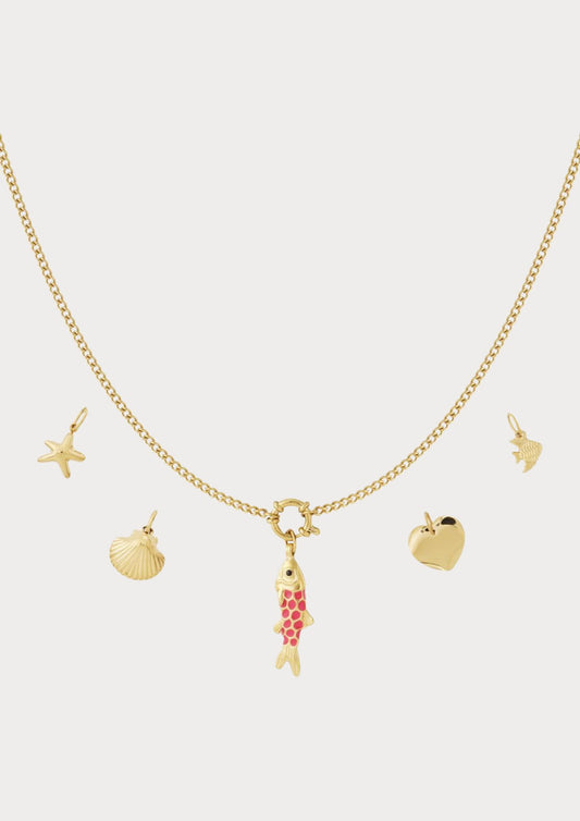 Ketting met 5 verwisselbare bedels