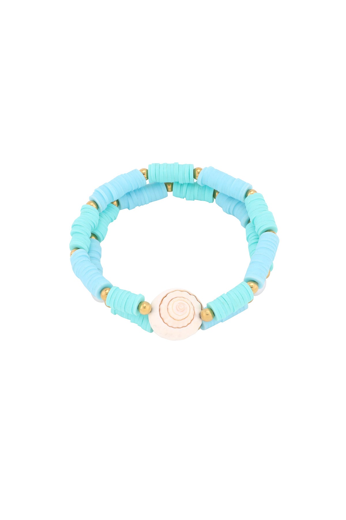 Color pop shell bracelet with real sea vibes