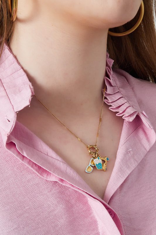 Summer scooter necklace