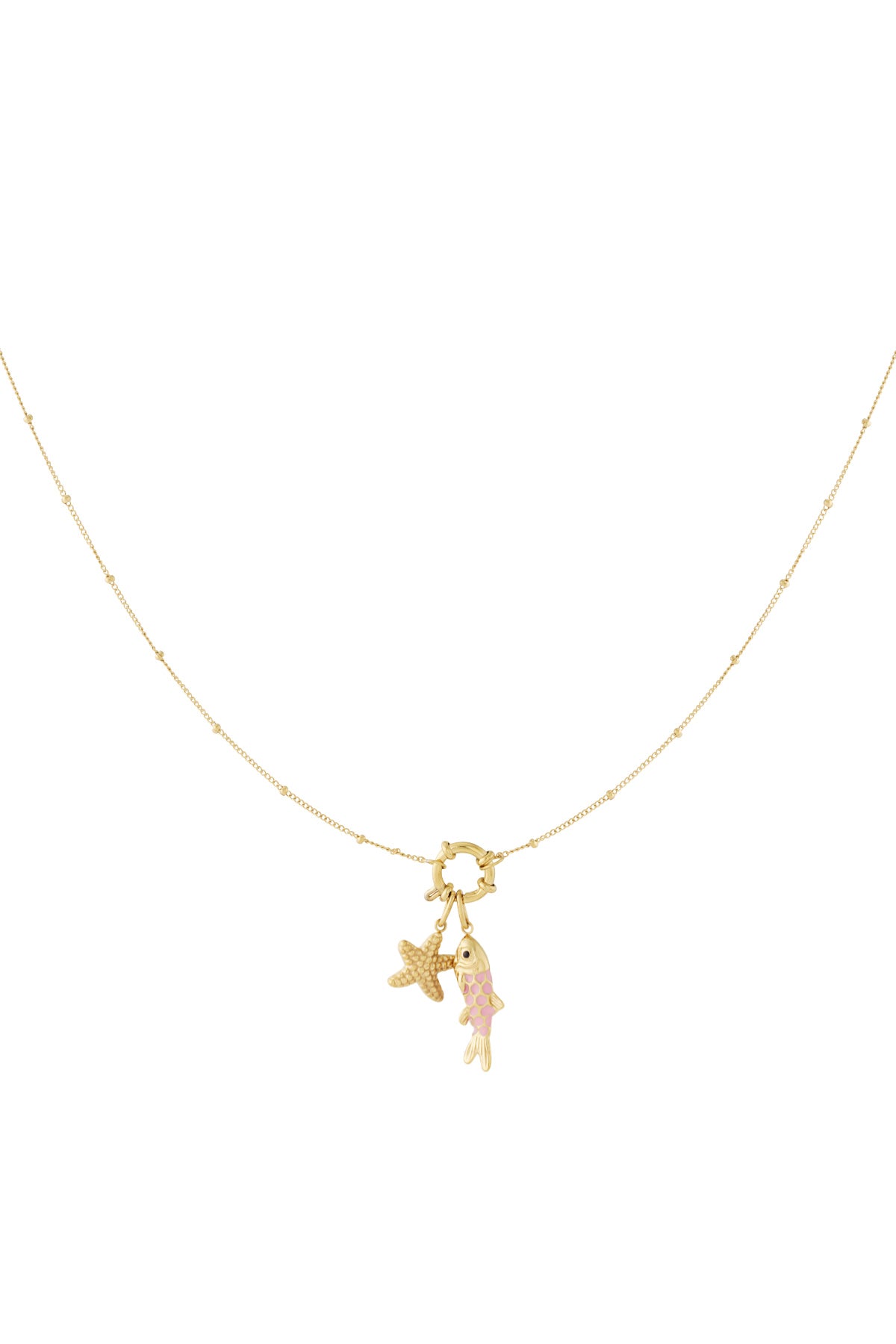 Customizable sea charms necklace