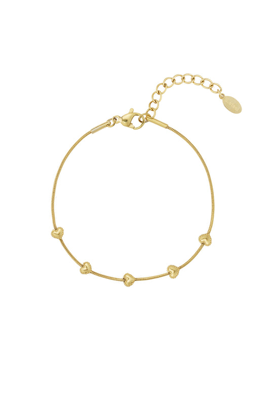 Dainty hearts bracelet