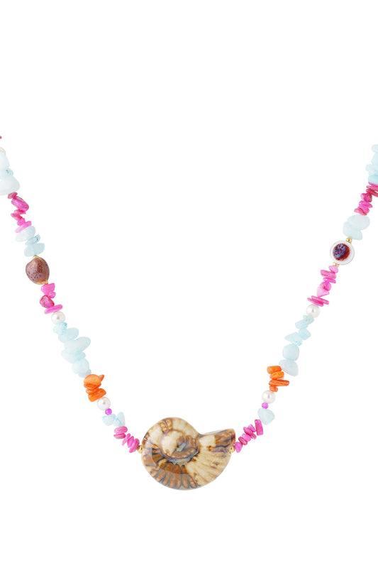 Shell statement necklace