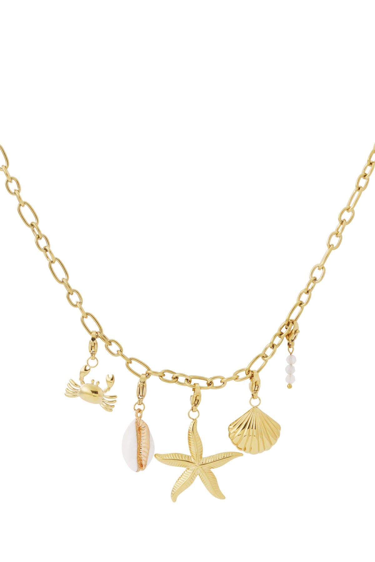 Necklace with beach charms